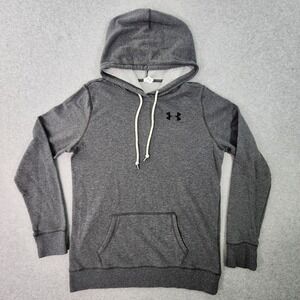 Under Armour Loose Hoodie Women's Medium‎ Gray Pullover Sweatshirt 1277047